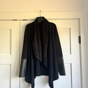 Women's Black Drape Jacket